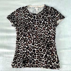 J. Crew Animal Print Top